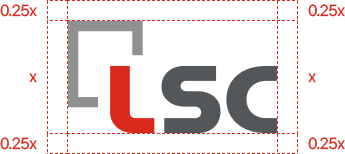 LSC logo Minimum Space and Minimum Size